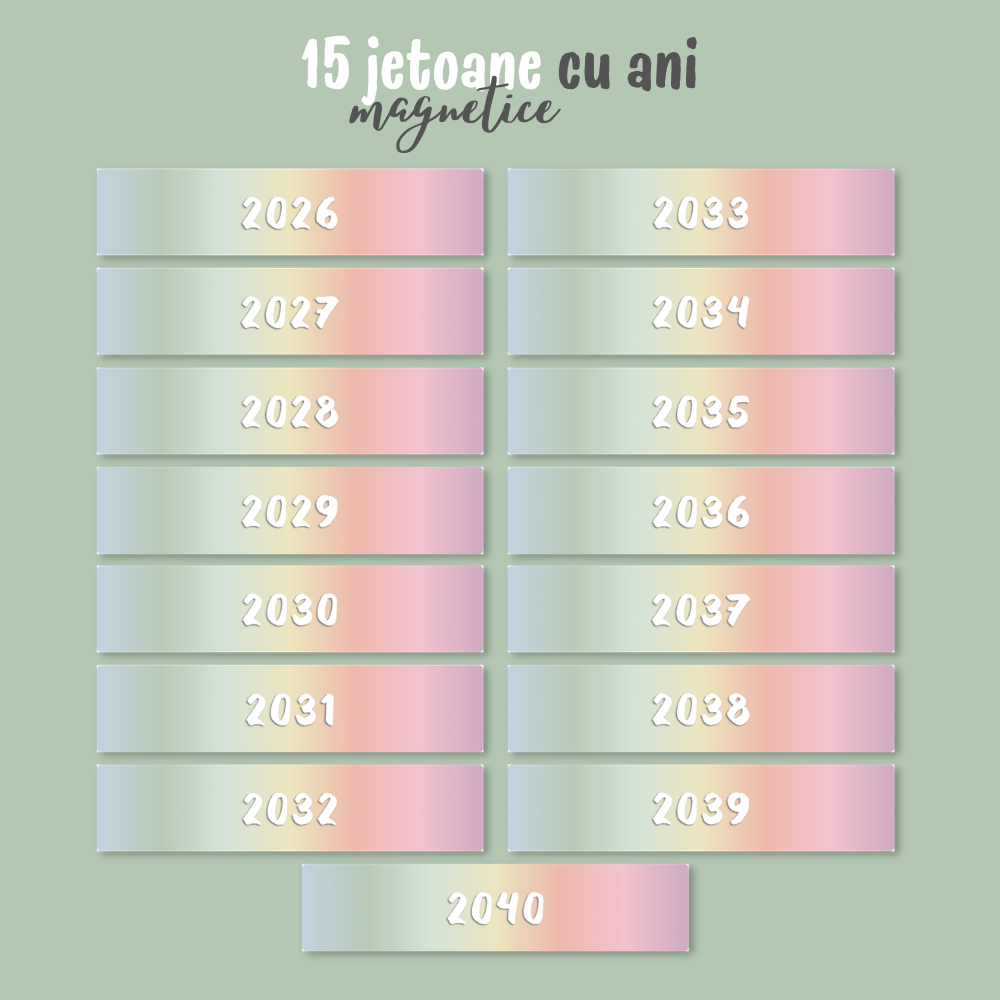 Calendar magnetic interactiv pentru copii - LUMIO