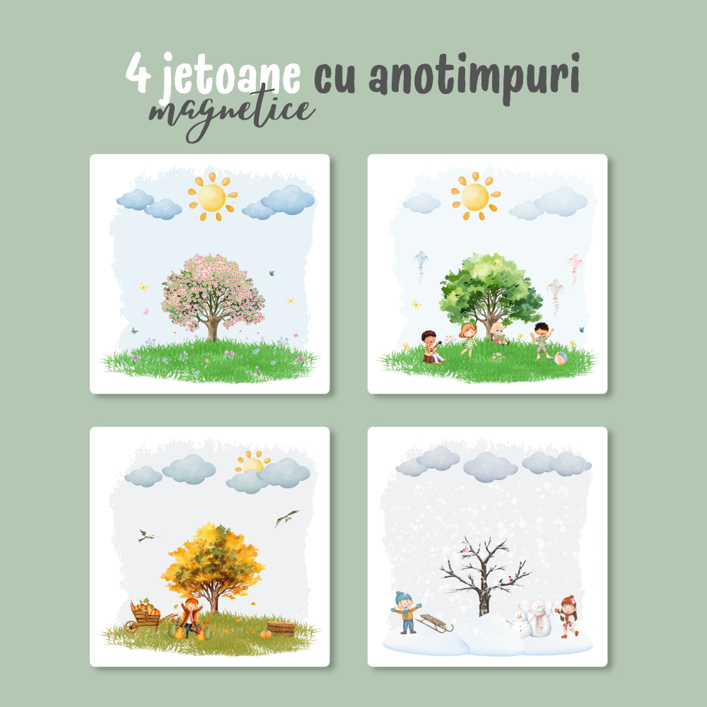 Calendar magnetic interactiv pentru copii - LUMIO