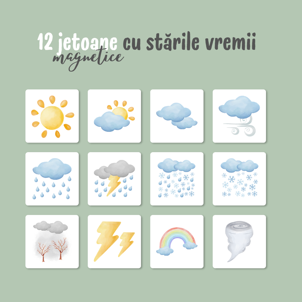 Calendar magnetic interactiv pentru copii - LUMIO