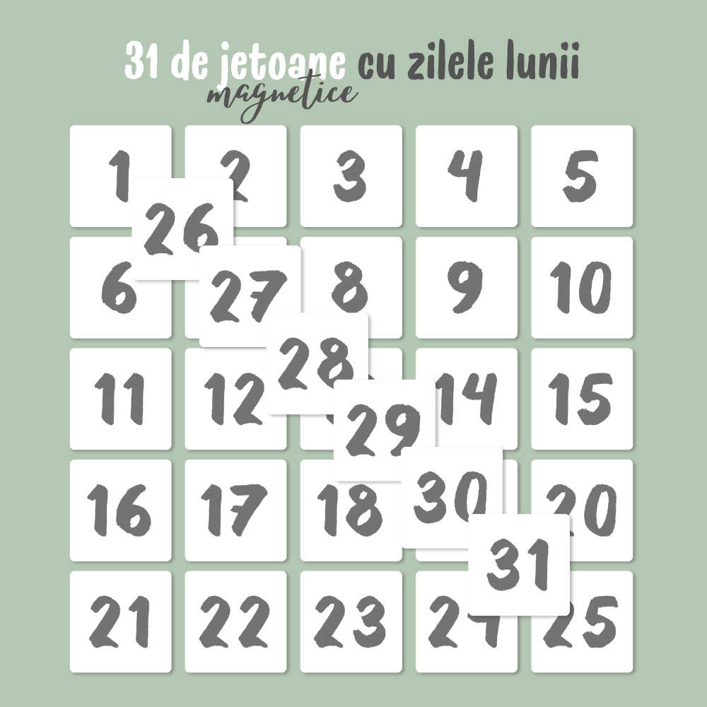 Calendar magnetic interactiv pentru copii - LUMIO