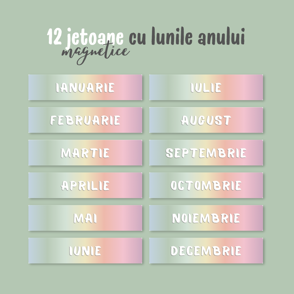 Calendar magnetic interactiv pentru copii - LUMIO